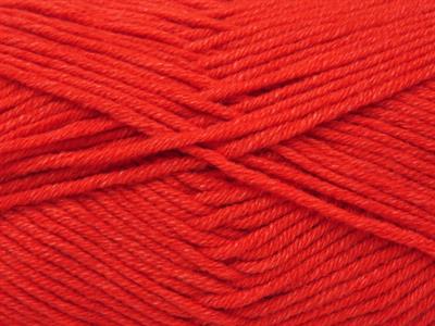 4x100gr. JEANS COTTON Premium Akrilik, Pamuk Kırmızı Yazlık İplikler, Pamuk, Akrilik
