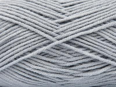 Lot of 4 x 100gr Skeins Ice Yarns JEANS COTTON SPORT (60% Cotton) Yarn Light Grey