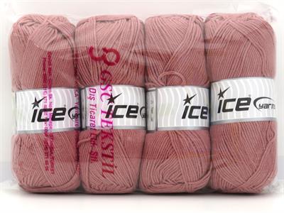 Lot of 4 x 100gr Skeins Ice Yarns JEANS COTTON SPORT (60% Cotton) Yarn Light Orchid