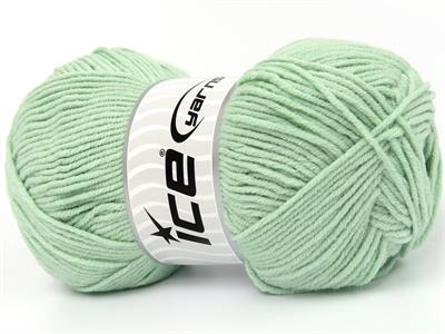 Lot of 4 x 100gr Skeins Ice Yarns JEANS COTTON SPORT (60% Cotton) Yarn Mint Green