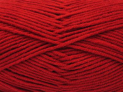 Lot of 4 x 100gr Skeins Ice Yarns JEANS COTTON SPORT (60% Cotton) Yarn Red