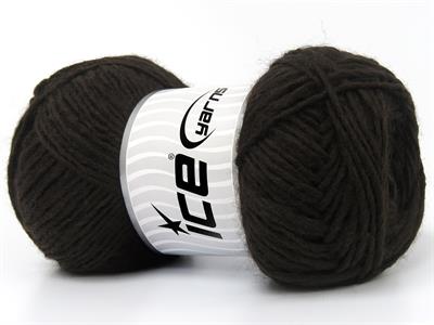 4x100gr. JERRY Akrilik, Yün Koyu Kahverengi Kışlık, Yün, Worsted, Akrilik