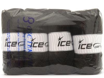 4x100gr. JERRY Akrilik, Yün Koyu Kahverengi Kışlık, Yün, Worsted, Akrilik