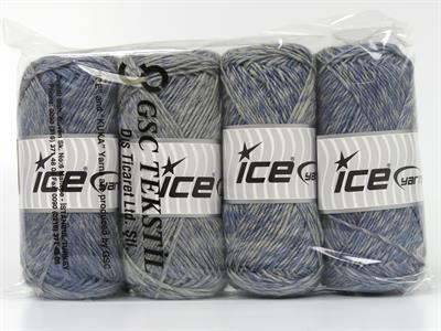 4x100gr. JETTA ALPACA Yün, Alpaka, Akrilik Açık Gri, Açık Mavi Lüks, Alpaka, Kışlık, Yün, Worsted, Akrilik