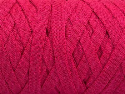 250 gr ICE YARNS JUMBO COTTON RIBBON (100% Recycled Cotton) Yarn Fuchsia