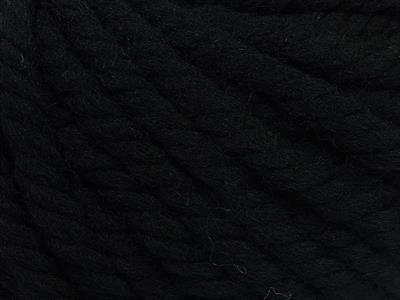 3x100gr. JUMBO PURE WOOL Yün Siyah Kışlık, Yün, 100% Yün, Çok Kalın, Keçe