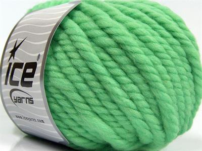 3x100gr. JUMBO PURE WOOL Yün Açık Yeşil Kışlık, Yün, 100% Yün, Çok Kalın, Keçe