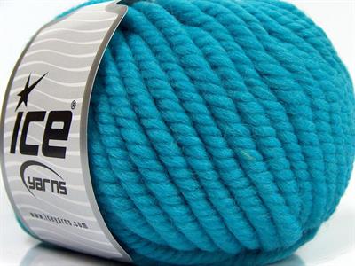 3x100gr. JUMBO PURE WOOL Yün Turkuaz Kışlık, Yün, 100% Yün, Çok Kalın, Keçe