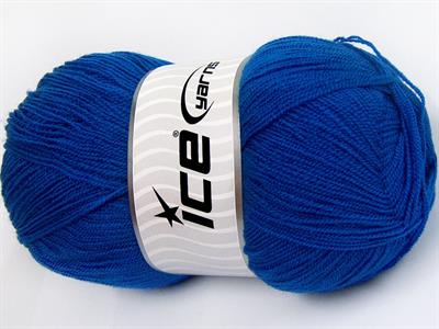 4x100gr. KRISTAL Akrilik Mavi Kışlık, Çok İnce, Düz iplikler, 100% Akrilik