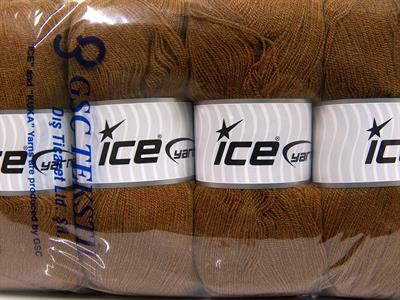 4x100gr. KRISTAL Akrilik Kahverengi Kışlık, Çok İnce, Düz iplikler, 100% Akrilik