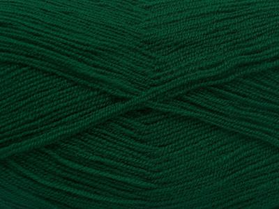 4x100gr. KRISTAL Akrilik Koyu Zümrüt Yeşil Kışlık, Çok İnce, Düz iplikler, 100% Akrilik