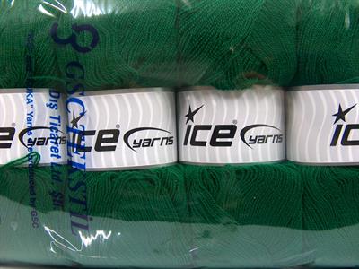 4x100gr. KRISTAL Akrilik Koyu Zümrüt Yeşil Kışlık, Çok İnce, Düz iplikler, 100% Akrilik