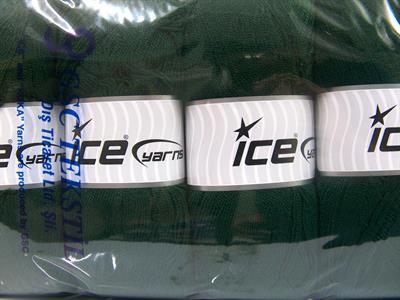 4x100gr. KRISTAL Akrilik Koyu yeşil Kışlık, Çok İnce, Düz iplikler, 100% Akrilik