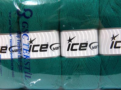 4x100gr. KRISTAL Akrilik Zümrüt Yeşil Kışlık, Çok İnce, Düz iplikler, 100% Akrilik