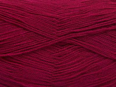 4x100gr. KRISTAL Akrilik Fuşya Kışlık, Çok İnce, Düz iplikler, 100% Akrilik