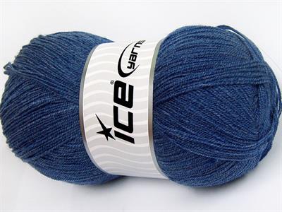 4x100gr. KRISTAL Akrilik Kot Mavisi Kışlık, Çok İnce, Düz iplikler, 100% Akrilik