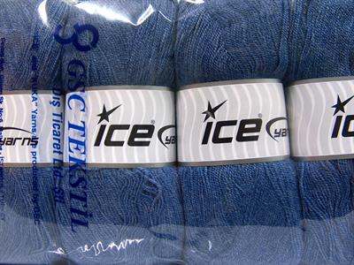 4x100gr. KRISTAL Akrilik Kot Mavisi Kışlık, Çok İnce, Düz iplikler, 100% Akrilik