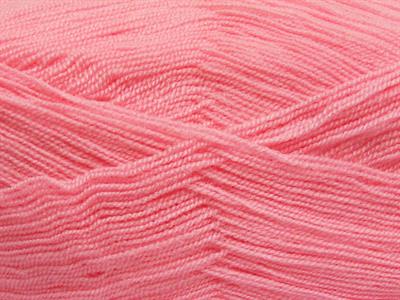 4x100gr. KRISTAL Akrilik Açık Pembe Kışlık, Çok İnce, Düz iplikler, 100% Akrilik
