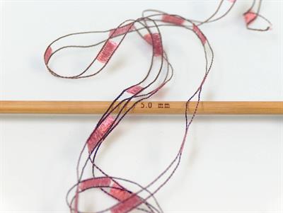 6x50gr. LADDER  Siyah, Gül pembe Merdiven, Şerit, Yazlık İplikler, Kalın