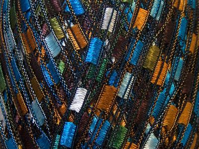 6x50gr. LADDER  Kahverengi, Yeşil, Mavi, Altın Merdiven, Şerit, Yazlık İplikler, Kalın