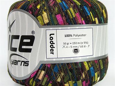 6x50gr. LADDER  Yeşil, Pembe, Mavi, Sarı Merdiven, Şerit, Yazlık İplikler, Kalın