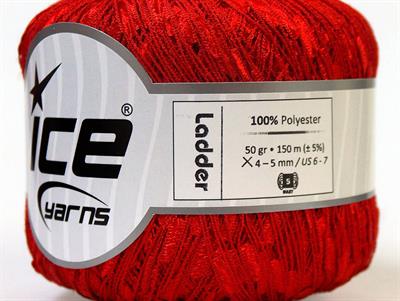 6x50gr. LADDER  Kırmızı Merdiven, Şerit, Yazlık İplikler, Kalın