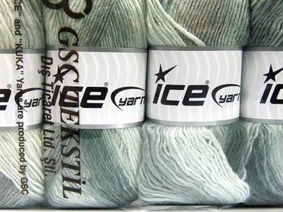 4x100gr. LANA BELLA Yün, Akrilik Gri Tonları Kışlık, Yün, Batik Desenli