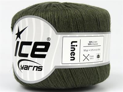 6x50gr. LINEN Viskon, Keten Haki Viskon, Yazlık İplikler, Keten