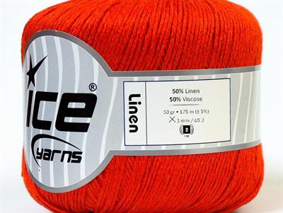 6x50gr. LINEN Viskon, Keten Turuncu Viskon, Yazlık İplikler, Keten
