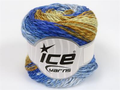 4x100gr. LINEN VISCOT Keten, Pamuk, Viskon Mavi Tonları, Altın tonları Lüks, Viskon, Yazlık İplikler, Pamuk, Keten