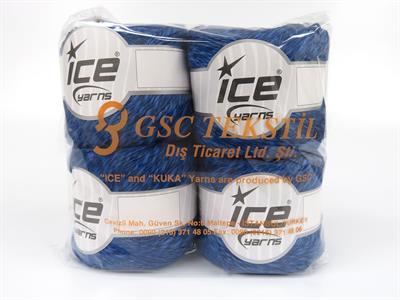 4x100gr. LINEN VISCOT Keten, Pamuk, Viskon Mavi Lüks, Viskon, Yazlık İplikler, Pamuk, Keten