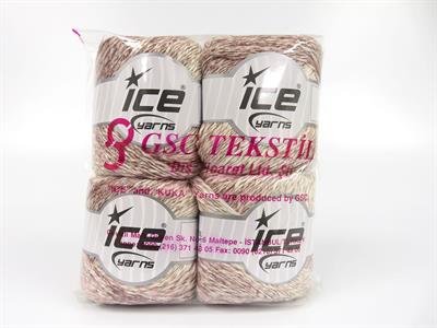 4x100gr. LINEN VISCOT Keten, Pamuk, Viskon Krem Tonları Lüks, Viskon, Yazlık İplikler, Pamuk, Keten