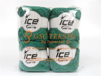 4x100gr. LINEN VISCOT Keten, Pamuk, Viskon Zümrüt Yeşil Lüks, Viskon, Yazlık İplikler, Pamuk, Keten