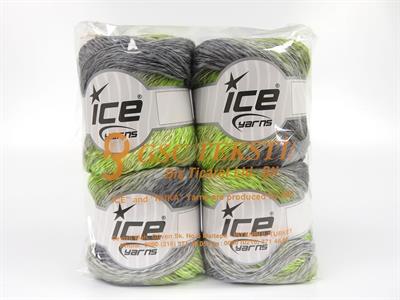 4x100gr. LINEN VISCOT Keten, Pamuk, Viskon Yeşil Tonları, Gri Tonları Lüks, Viskon, Yazlık İplikler, Pamuk, Keten