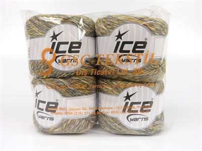 4x100gr. LINEN VISCOT Keten, Pamuk, Viskon Gri Tonları, Altın tonları Lüks, Viskon, Yazlık İplikler, Pamuk, Keten