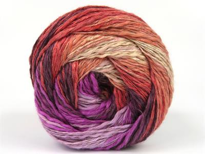 4x100gr. LINEN VISCOT Keten, Pamuk, Viskon Maron, Leylak Tonları, Somon Tonları Lüks, Viskon, Yazlık İplikler, Pamuk, Keten