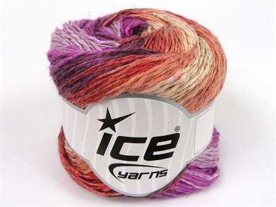 4x100gr. LINEN VISCOT Keten, Pamuk, Viskon Maron, Leylak Tonları, Somon Tonları Lüks, Viskon, Yazlık İplikler, Pamuk, Keten