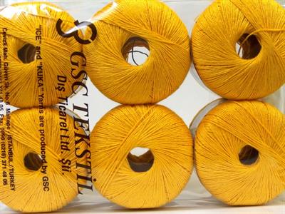 6x50gr. LINEN Viskon, Keten Sarı Viskon, Yazlık İplikler, Keten