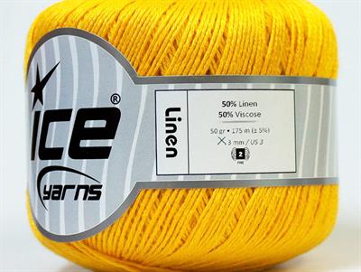 6x50gr. LINEN Viskon, Keten Sarı Viskon, Yazlık İplikler, Keten