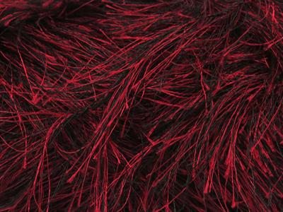 Lot of 4 x 100gr Skeins Ice Yarns LONG EYELASH 100GR Yarn Red Black