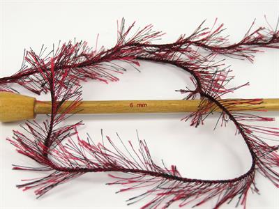 Lot of 4 x 100gr Skeins Ice Yarns LONG EYELASH 100GR Yarn Red Black