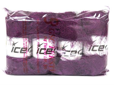 4x100gr. LONG EYELASH 100GR  Koyu mor Yumoş, Sakallı, Kışlık, Çok Kalın