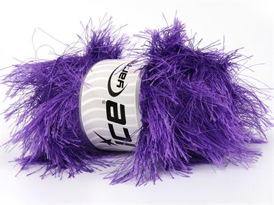 Lot of 4 x 100gr Skeins Ice Yarns LONG EYELASH 100GR Yarn Lavender