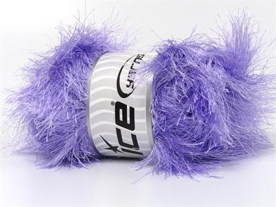 Lot of 4 x 100gr Skeins Ice Yarns LONG EYELASH 100GR Hand Knitting Yarn Lilac