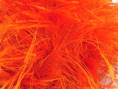 Lot of 4 x 100gr Skeins Ice Yarns LONG EYELASH 100GR Hand Knitting Yarn Orange