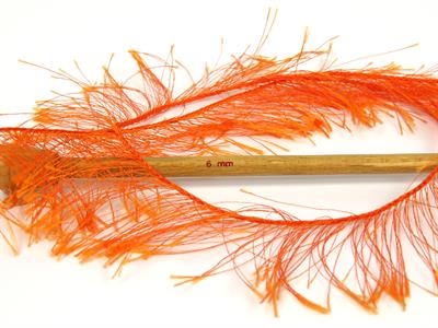 Lot of 4 x 100gr Skeins Ice Yarns LONG EYELASH 100GR Hand Knitting Yarn Orange