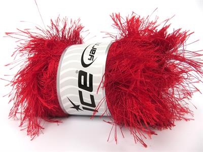 4x100gr. LONG EYELASH 100GR  Kırmızı Yumoş, Sakallı, Kışlık, Çok Kalın