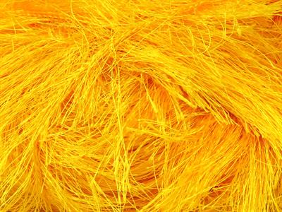Lot of 4 x 100gr Skeins Ice Yarns LONG EYELASH 100GR Hand Knitting Yarn Yellow