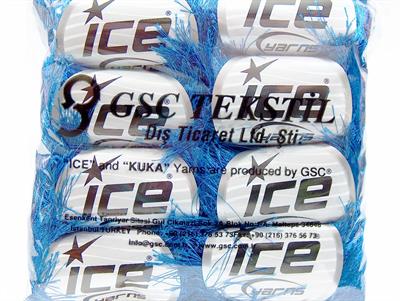 8x50gr. LONG EYELASH  Mavi Yumoş, Sakallı, Kışlık, Çok Kalın