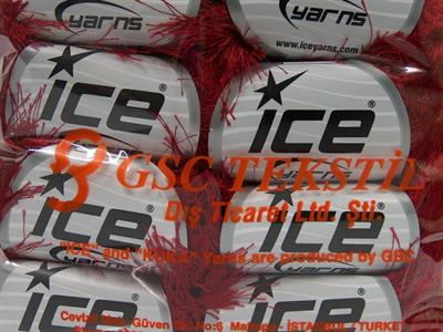 8x50gr. LONG EYELASH  Koyu kırmızı Yumoş, Sakallı, Kışlık, Çok Kalın